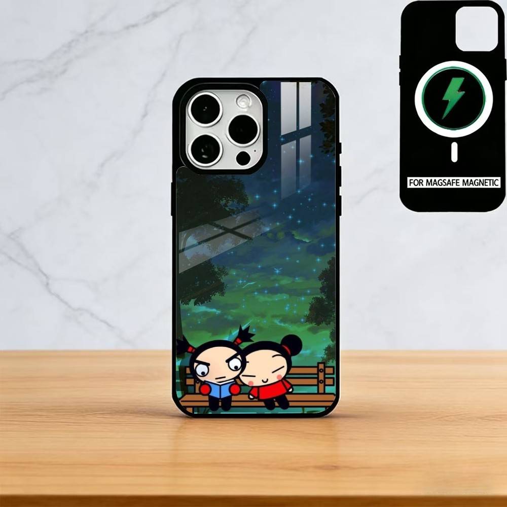 Pucca-A Cartoon G-Garu-U Phone Case For iPhone17,16,15,14,13,12,11 Plus,Pro Magnetic For Magsafe Wireless Charging