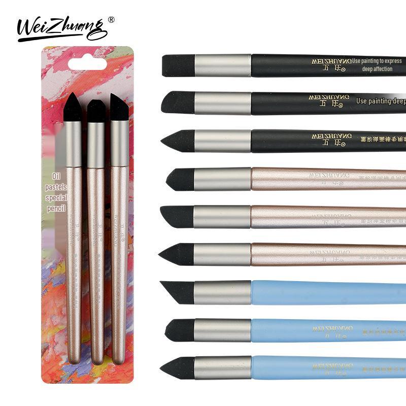 Heavy Duty Color Oil Pastel Sponge Eraser for Art Students & Exam Highlights