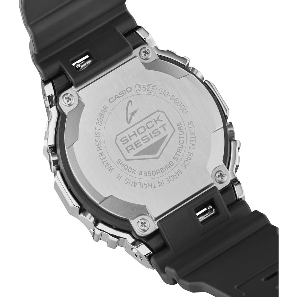 Casio G-Shock Digital Quartz Men's Watch GM-5600U-1 Black Resin Case 200M Water Resistant
