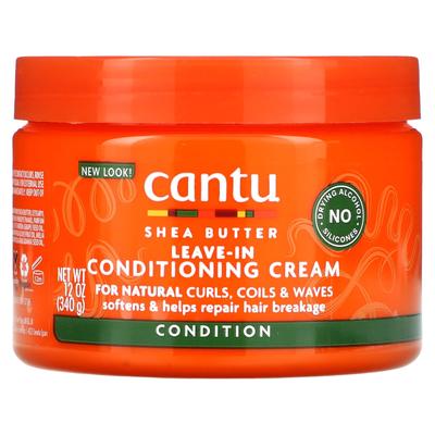 Sheabutter, Leave-In-Pflegecreme, für natürliche Locken, Zöpfe und Wellen, 12 oz (340 gr)