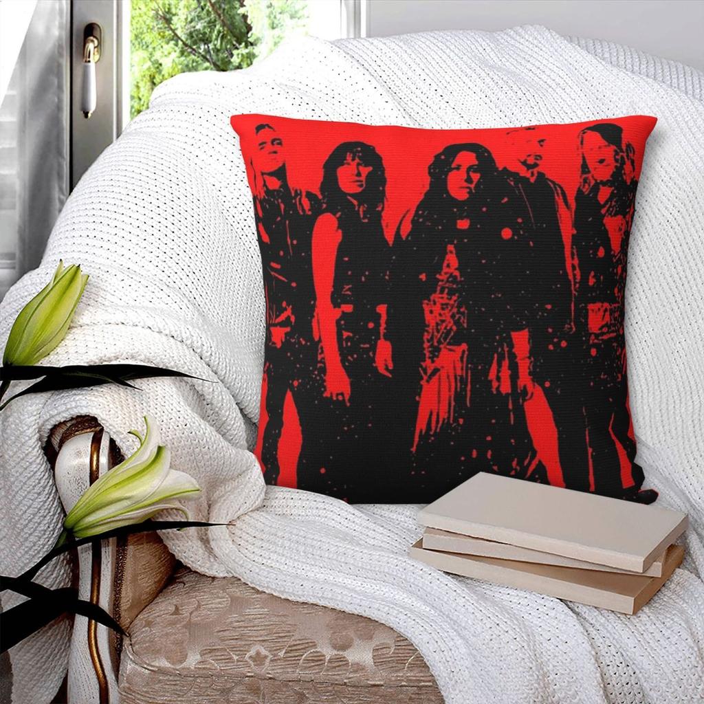 Music Evanescences Rock Band Square Pillowcase Cushion Cover Pillow Case Throw Pillow Cover for Home Sofa Living Room