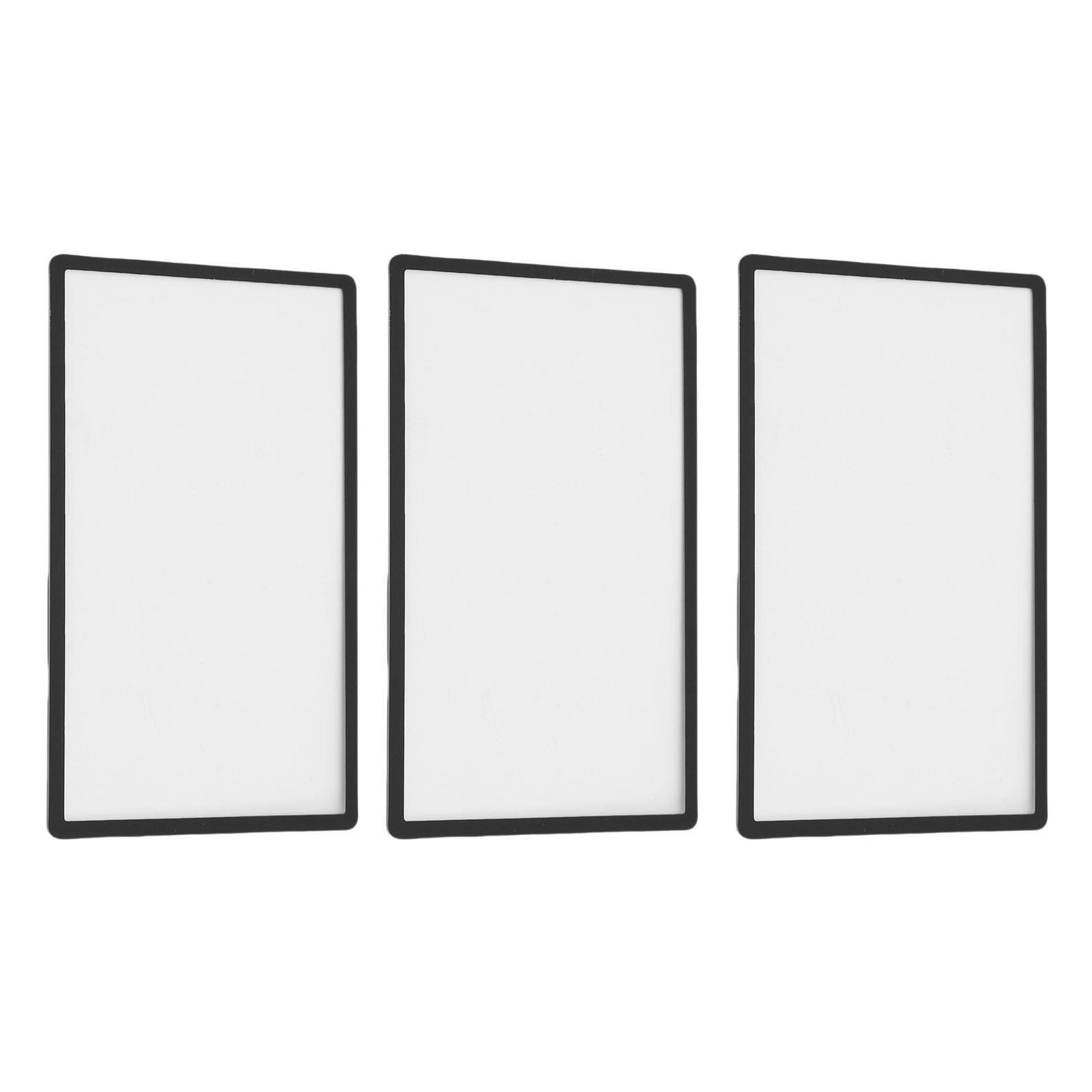 

3Pcs Upper Top Screen Lens Replacement Plastic Cover for 2DS Handheld Game Console LCD Screen Parts Accessories
