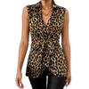 Leopard print vest slim large size summer sleeveless new bottoming shirt foreign style top with suspenders inside and T-shirt outside