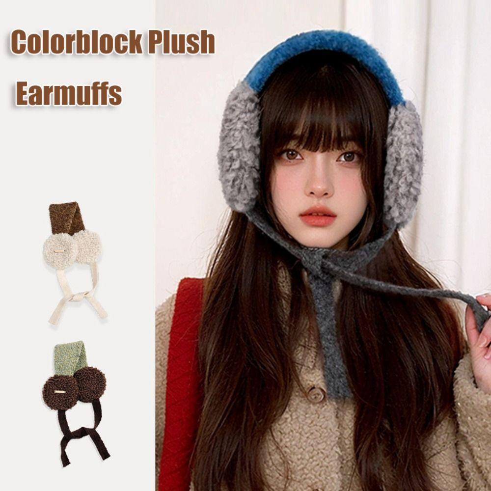 

Warm Ear Cover Color Matching Ear Protection New Earmuffs Winter Outdoor синій