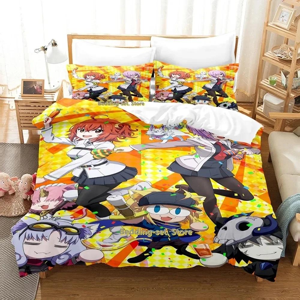 Ložní prádlo Carnival Phantasm, sada pro jednu osobu, dvě postele, manželskou postel velikosti King, sada pro dospělé a děti, povlečení do ložnice, 3D anime, prostěradlo