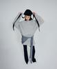 Deoaeteus Loose Fit Damage Knit Pullover_Grey
