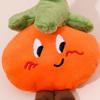 Cute Orange Plush Persimmon Pendant Keychain Doll Accessory