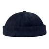 Einfarbige Corduroy Minimalistische Unisex Krempenlose Mütze Winddichte Beanie Melonenhautmützen, Vermieter Hüte, Hip Hop Hüte, Runde Hüte