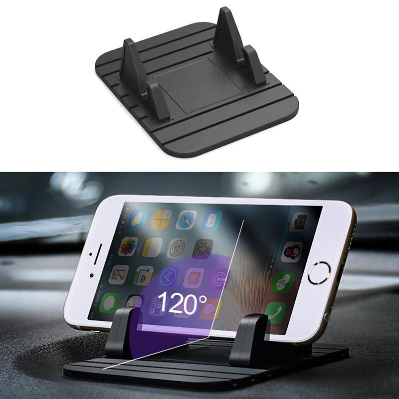 1Pc Black Non-slip Car Dashboard Phone Holder Car Dashboard Silicone Mount Car GPS Navigation Bracket For 4.0-6.5" Mobile Phones