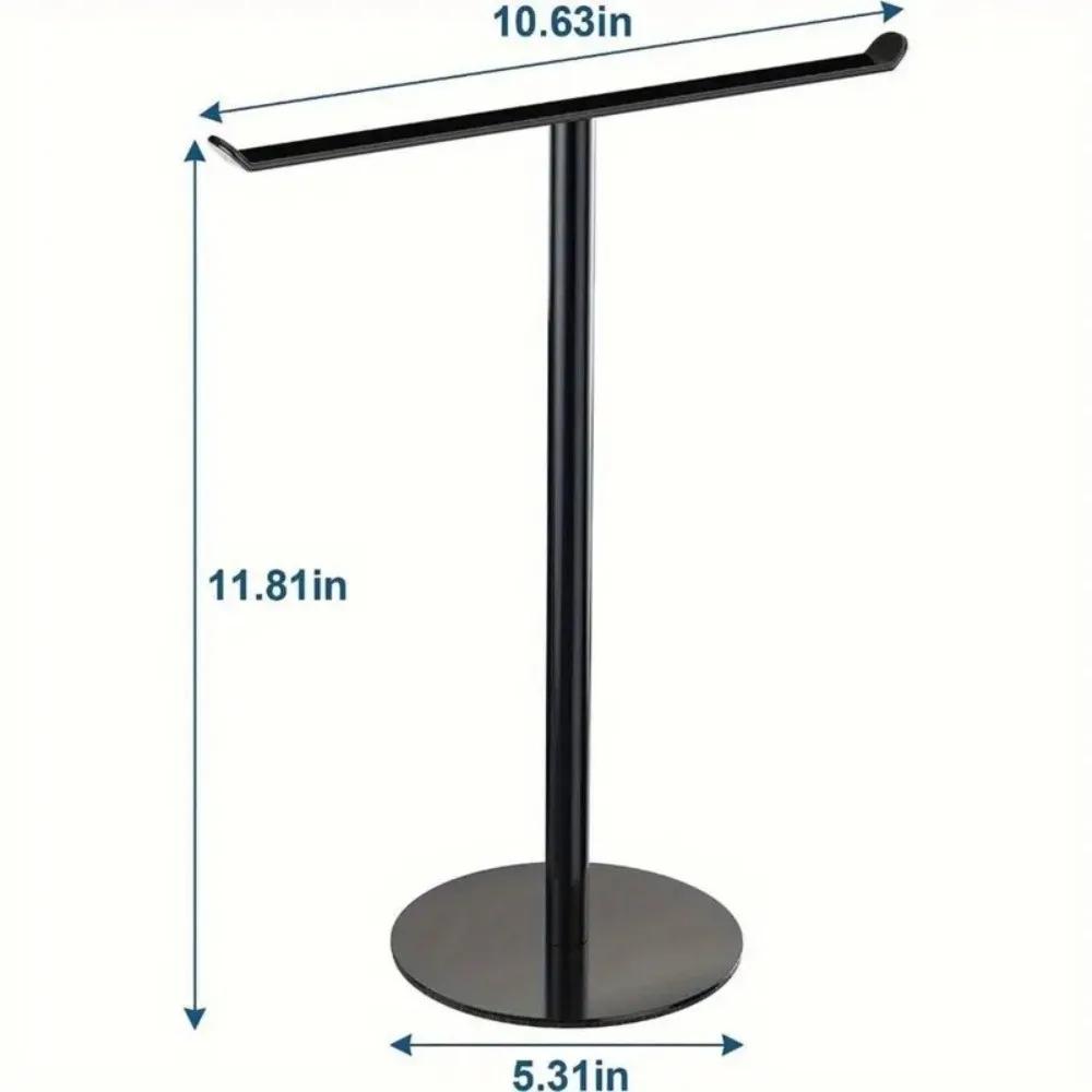 New Stainless Steel Towel Rack Movable Modern Style T-Shape Holder Multi-Purpose Rustproof Display Stand Kitchen