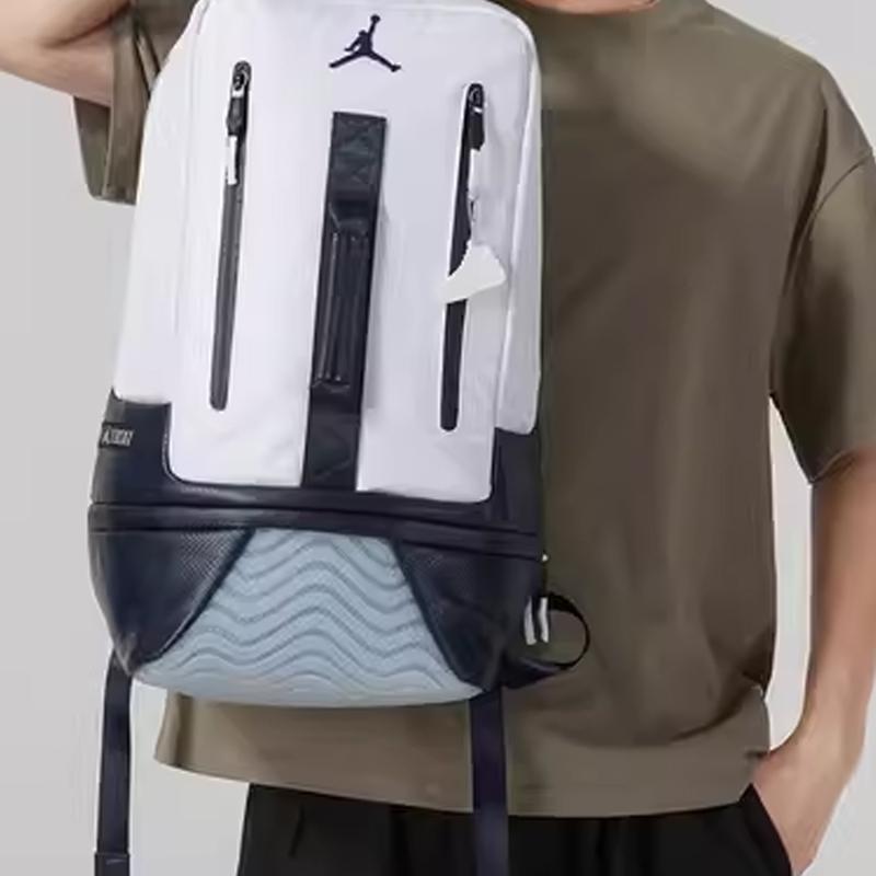 Jordan Polyester Elastane Backpack Regular Unisex Black/White Jordan JD2323039AD-002