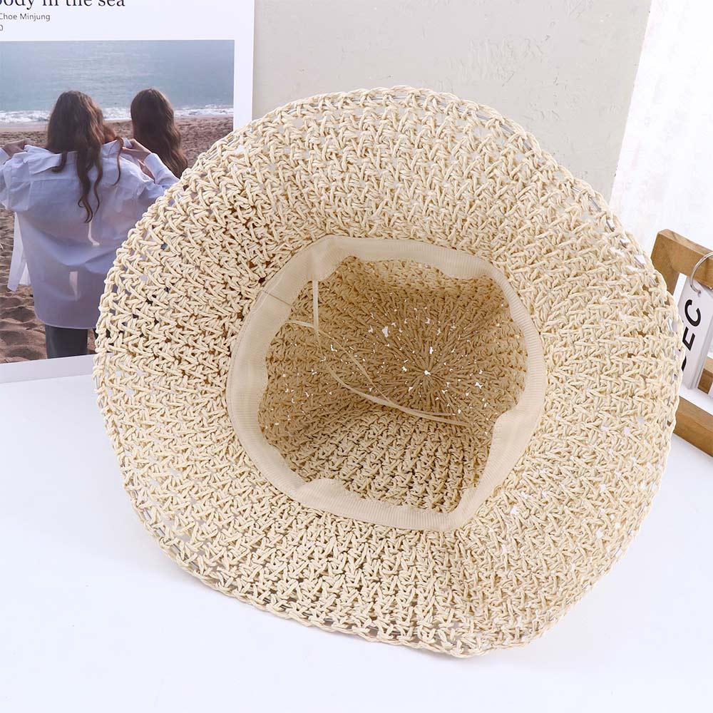 Outdoor Visor Caps Anti-UV Sun Hat Shading Hat Korean Style Cap Seaside Straw Hat Women Sun Hat