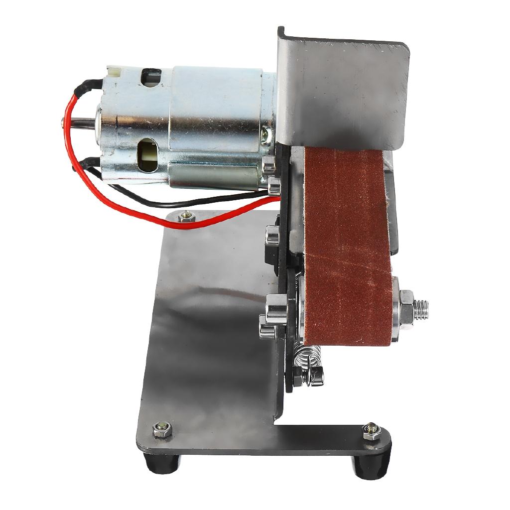 Belt Sander Machine Electric Belt DIY Mini Sander Polishing Grinding Woodworking Machine Cutter Edges Sharpener Belt Sander