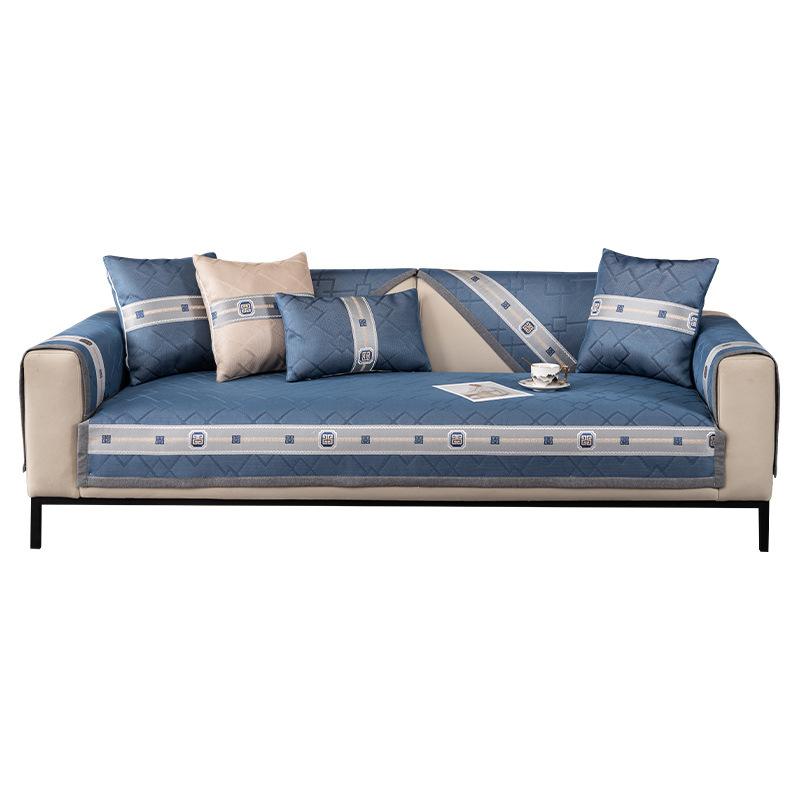 Ice Silk Sofa Cushion Rattan Mat Summer Summer Modern Simple Summer Mat Sofa Cushion Non-Slip Sofa Cover Cover Cloth