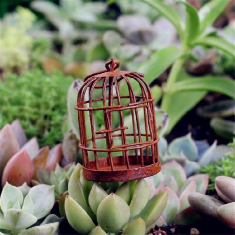 Iron Art Birdcage Decors Vintage Charm For Garden And Patio Succulent Display Iron Birdcage Vintage Model
