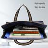 A4 Business-Dokumenten- und Laptoptasche mit Logo - Aktentasche mit doppelter Reißverschluss-Aufbewahrung