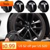 Samolepka na auto Tesla Auto 56mm Černá Stříbrná Krytky středů kol auta Ráfky Kryt náboje Logo Pro Tesla Model 3 Y X S Pokličky kol Auto Příslušenství