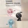 Rechargeable Clip Fan With 720° Rotation, Hanging Design, Night Light, Portable Desk Fan For Office Bedroom Dorm Outdoor