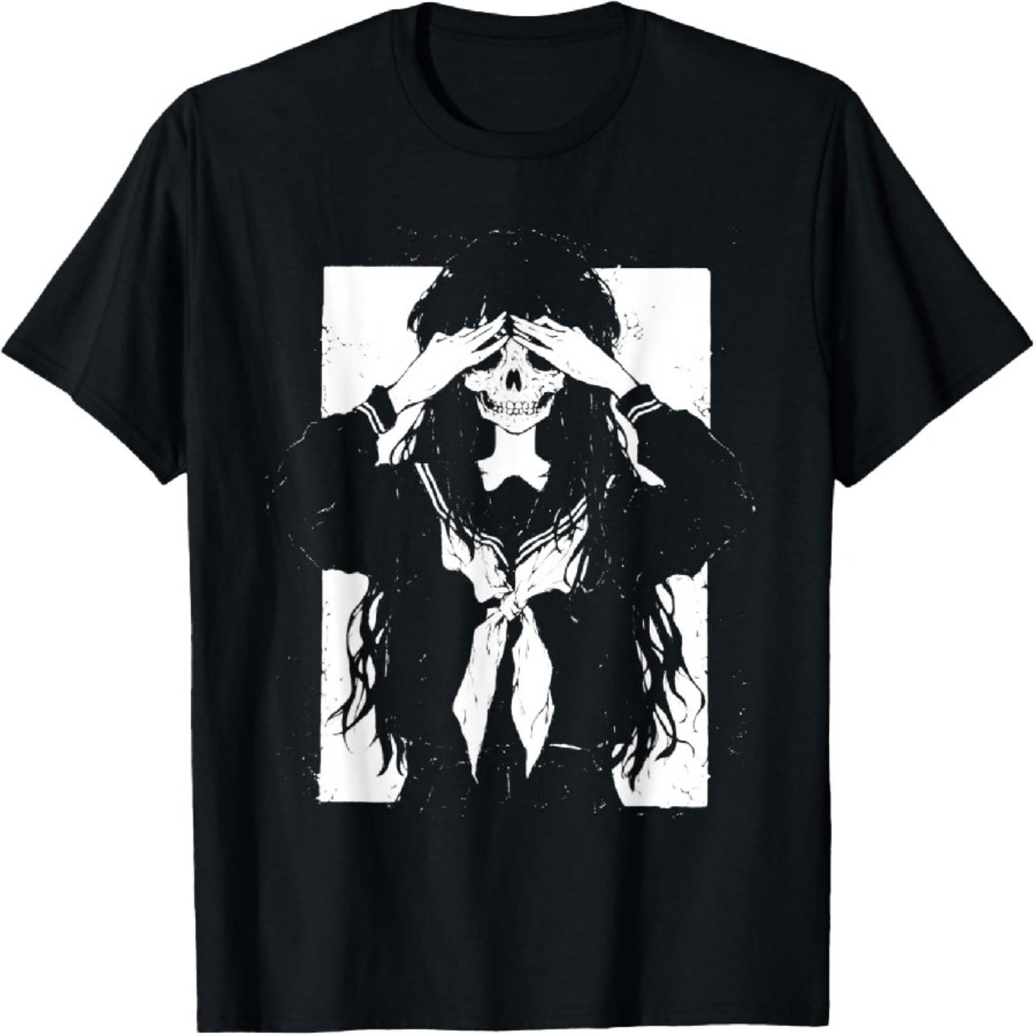 

Жуткое Аниме Манга Девушка Гуль Япония Японский Ужас Готика Футболка XXXXXL чёрный