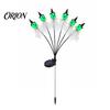 Green Ghost Lanterns for Yard Halloween Swaying Outdoor Decorations, Solar Powered Stake Light, 6 LEDs Holiday Atmosphere Lighting Pathway Lights,