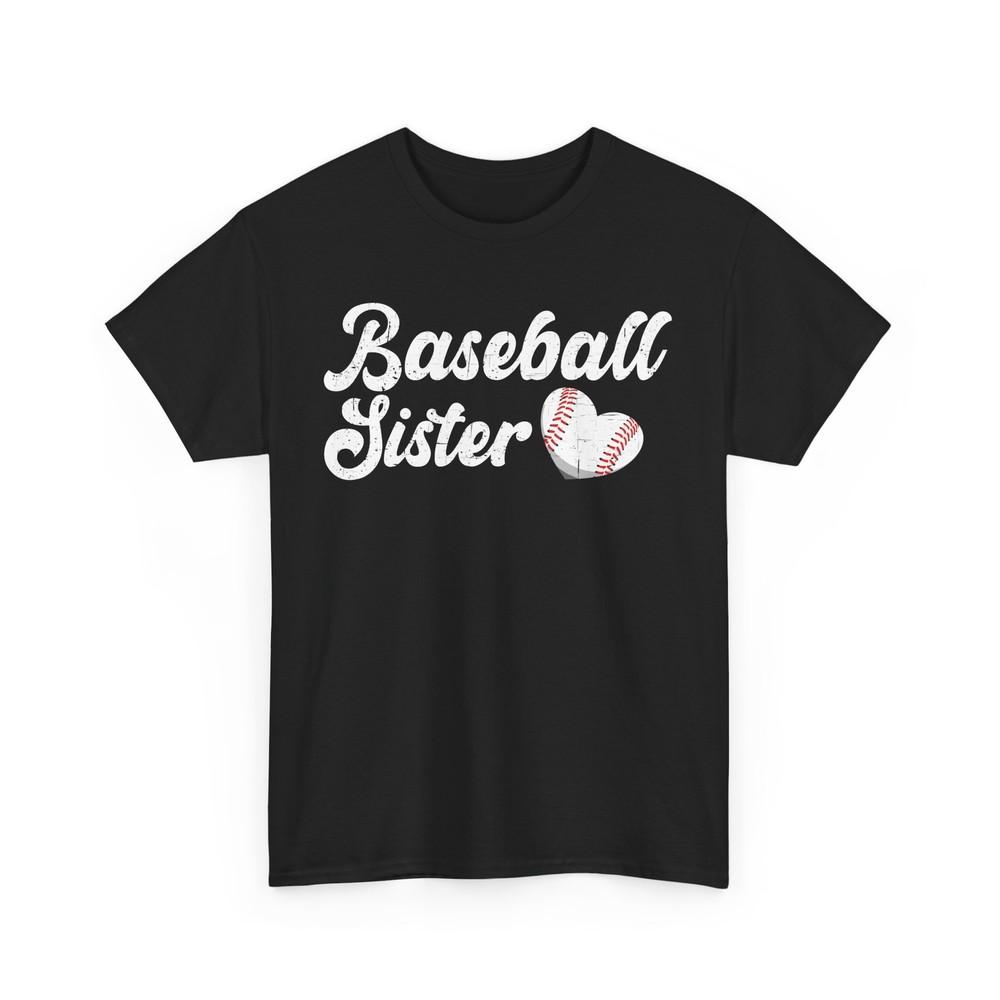 

Baseball Sister Shirt, Sports Lovers Baseball Player Women Sister T-shirt 3XL