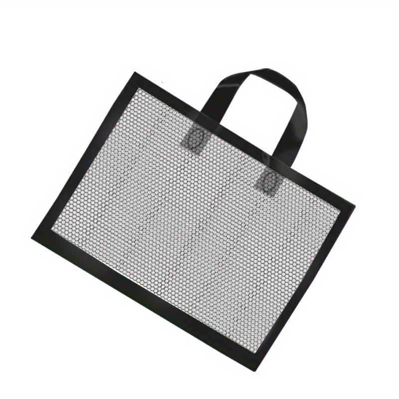 50pcs Transparent Mesh Tote Bags, Reusable, Foldable, Durable bag for Birthday, Christmas, Mother's Day, New Year Gifts, Small Business Shopping Bag
