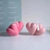 3D Double Silicone Heart Candle Mold Love Soap Resin Gyp Making Set Ice Chocolate Cake Baking Tool Home Decor Mould Couple Gifts