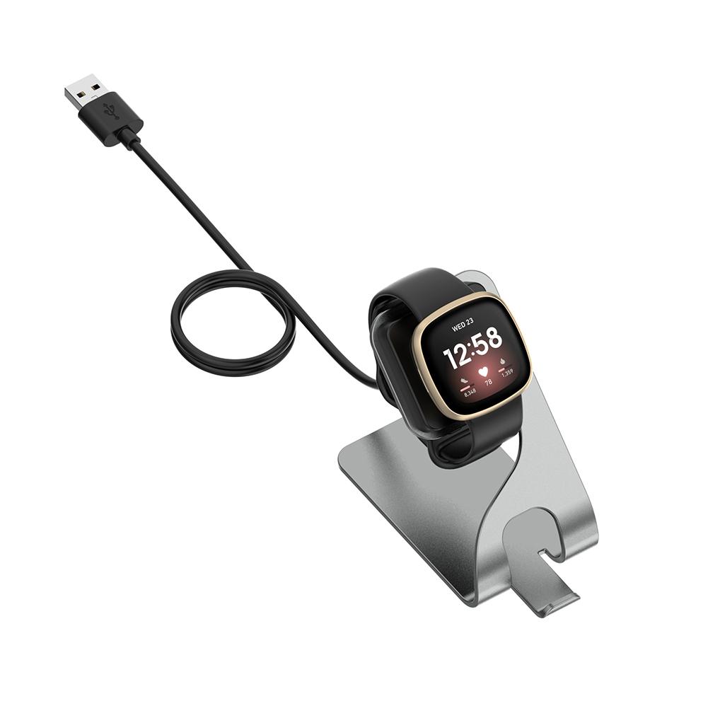 Magnetic Charger Power Adapter Replacement USB Charging Cable Cord Dock Adapter for Fitbit Ace LTE/Sense/Sense 2/Versa 3/Versa 4