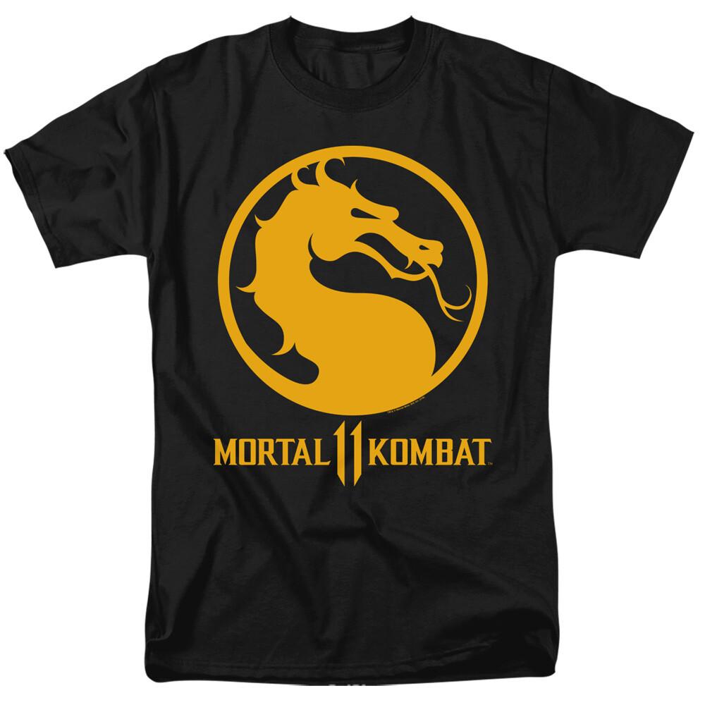 Mortal Kombat Dragon Logo T Shirt Licensed Comic Book Video Game Tee Black M