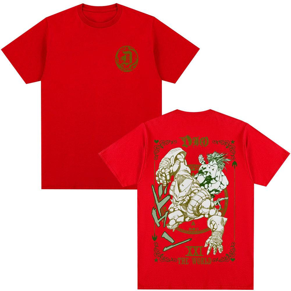 2026 Anime Jojo Bizarre Adventure Tshirt Dio Brando Jotaro Kujo Unisexga Graphic Parentchild Tshirts Unisex Women Cotton T Shirts
