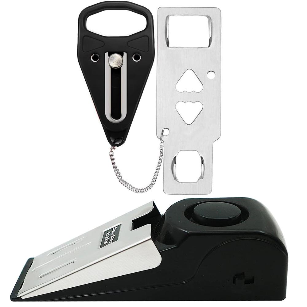 New Anti-Theft Doorstop Alarm: Door Wedge Gap Alarm for Hotel and Home