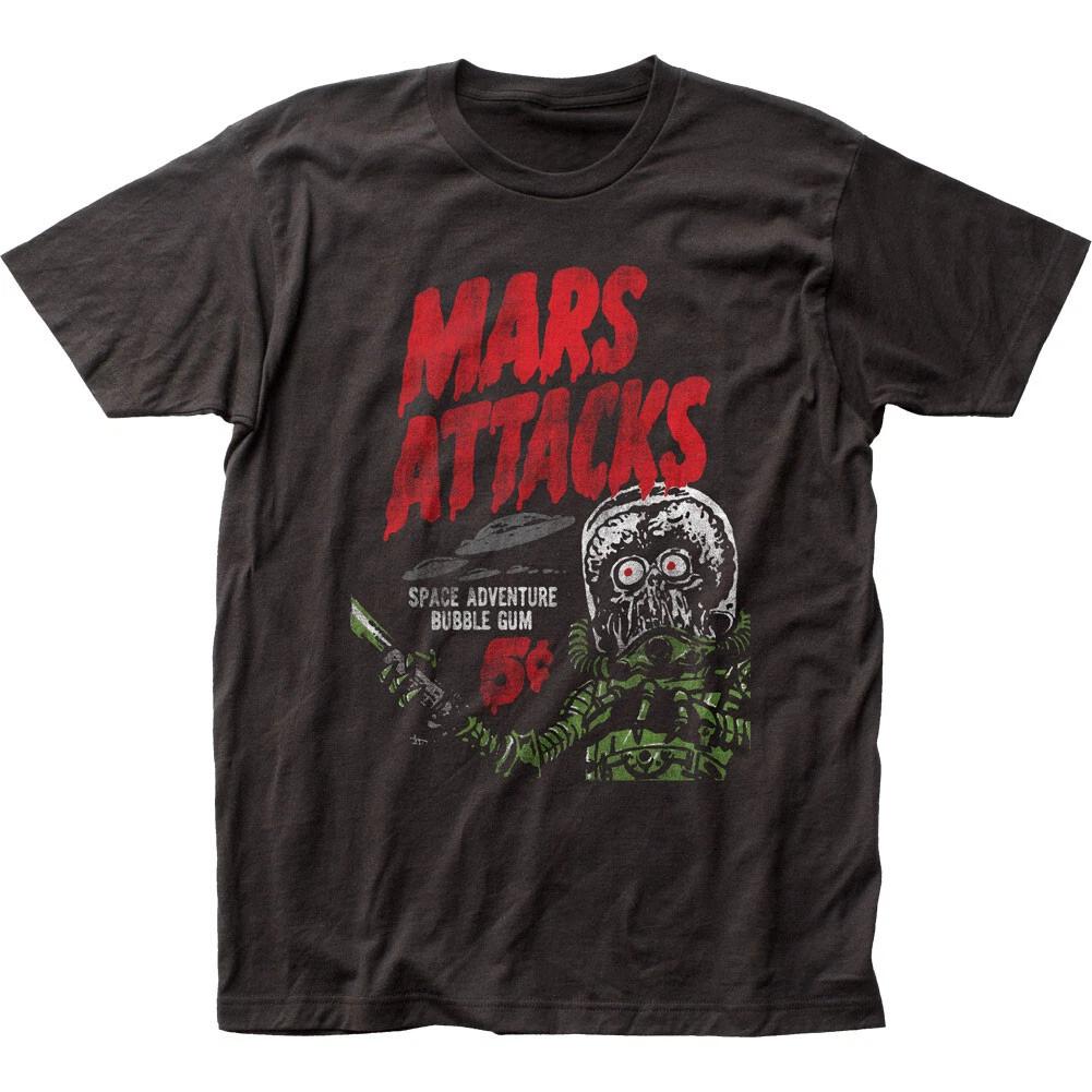 Mars Attacks Space Adventure Mens T Shirt Movie Classic Tee Brand New Black
