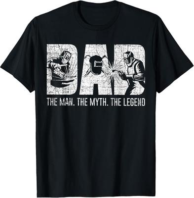 Welder Funny Welding Dad Man Myth Legend Father T-Shirt Small