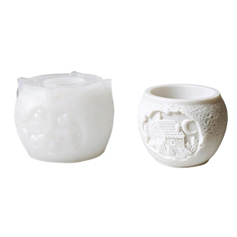 Silikon Kerzenbecher Pflanzgefäßform zum Basteln Wiederverwendbare Hitzebeständige Materialien für Kinder und Heimdekorationsprojekte