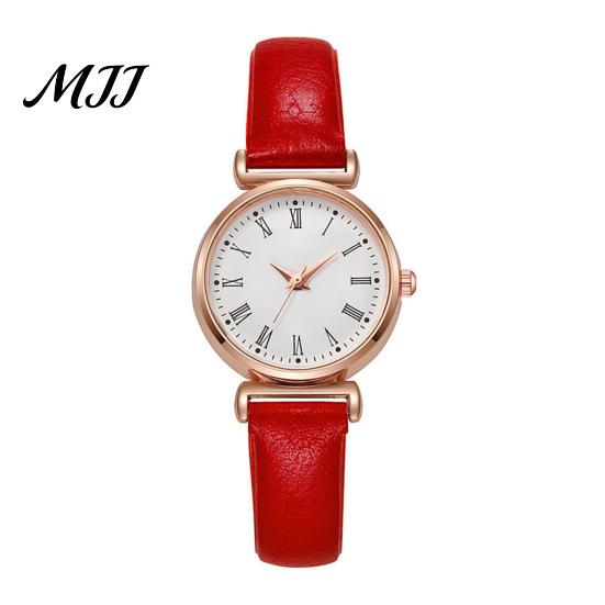 Formal Women Watch Analog Quartz Watches for Fashion Adjustable Leather Strap Wristwatch Elegant Easy Ladies Read Roman Numerals Dress Gifts Mom Wife