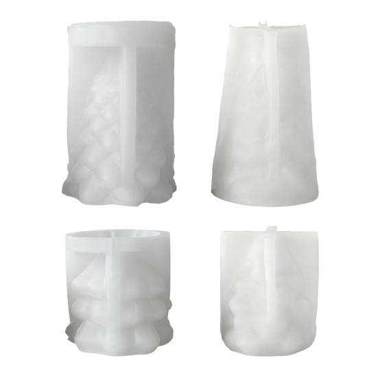 Christmas Tree Silicone Mold Handmade Aroma Candle Soap Resin Polymer Clay Mold Reusable DIY Holiday Craft Supplies