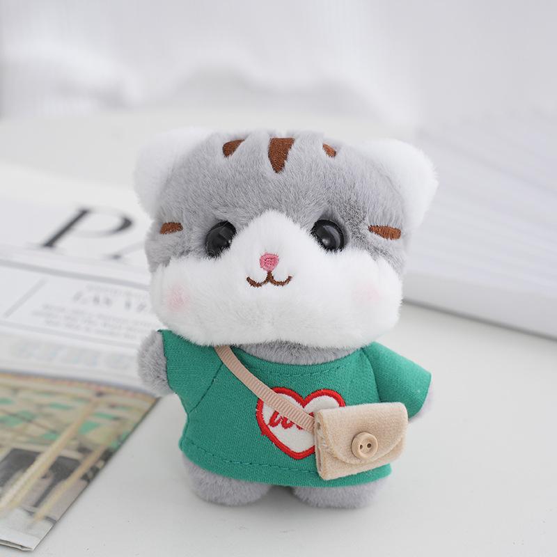 

Adorable Sleeping Kitten Plush Toy Soft Pp Cotton Filled Perfect For Girls зелёный