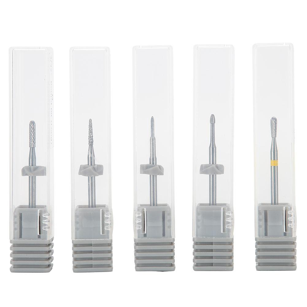 

Набор из 5 вольфрамовых стальных шлифовальных и полировальных головок для ногтей, удаления омертвевшей кожи