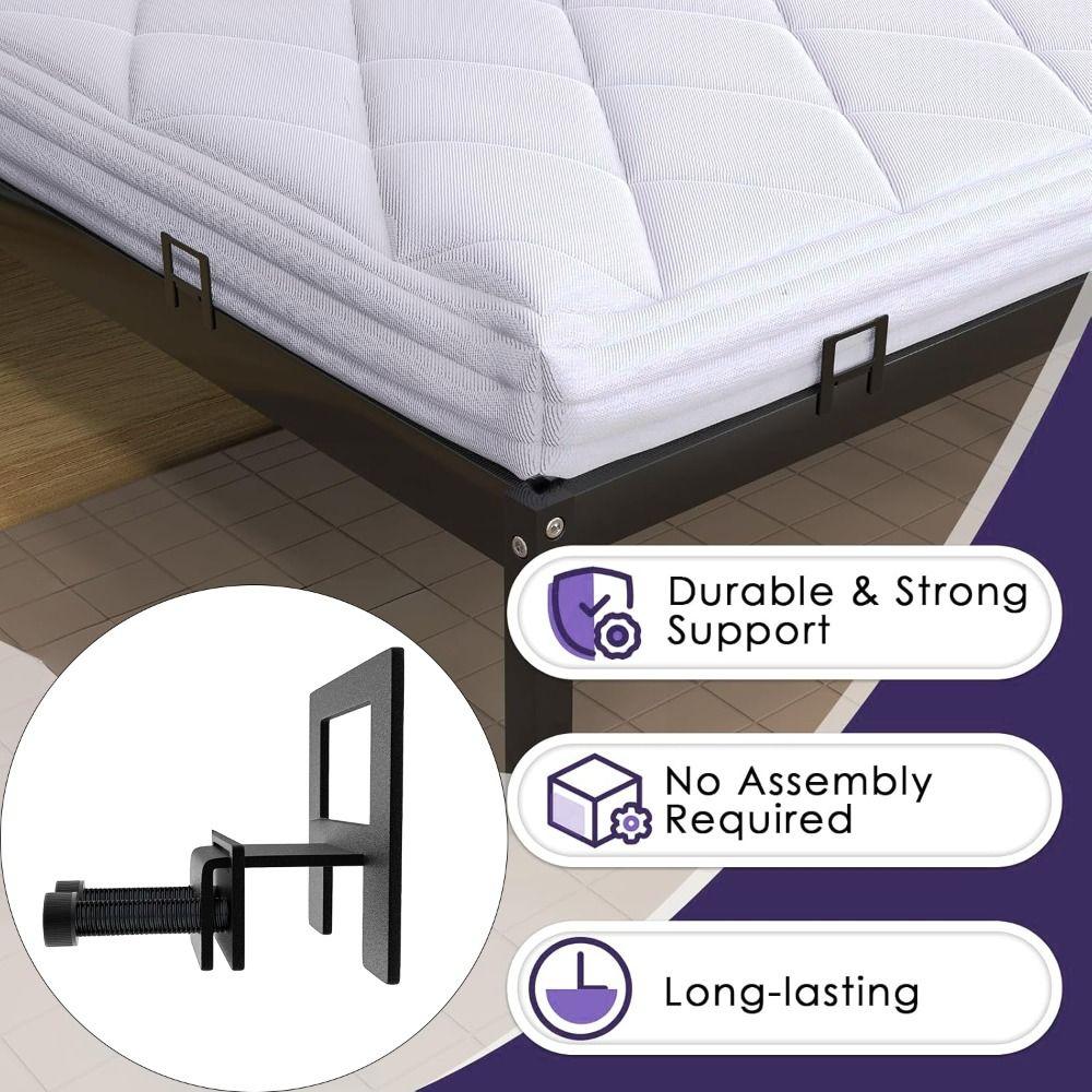 Stable Adjustable Mattress Baffle Easy Installation High-quality Bed Slide Stopper Anti-slip Metal Mattress Holder Bezel