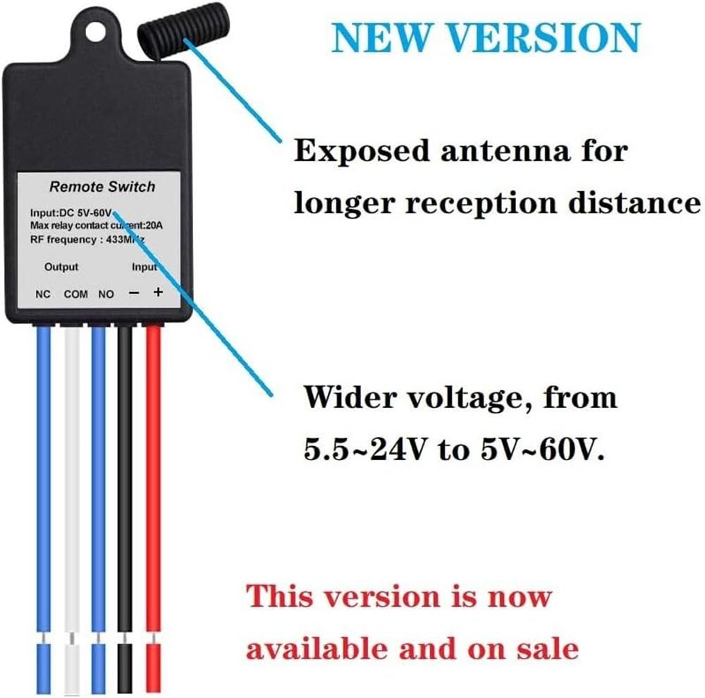 Wireless remote control switch-QI with 2 double-button remote control