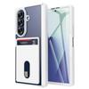 Armor Matte Slot Card Holder Wallet Transparent Hinge Case For Samsung Z Fold 7 5G Back Screen Protector Shockproof Cover