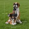 Solar-Powered Dog Garden Decor Outdoor Lawn Ornament Resin Statue Yard Patio Decoration