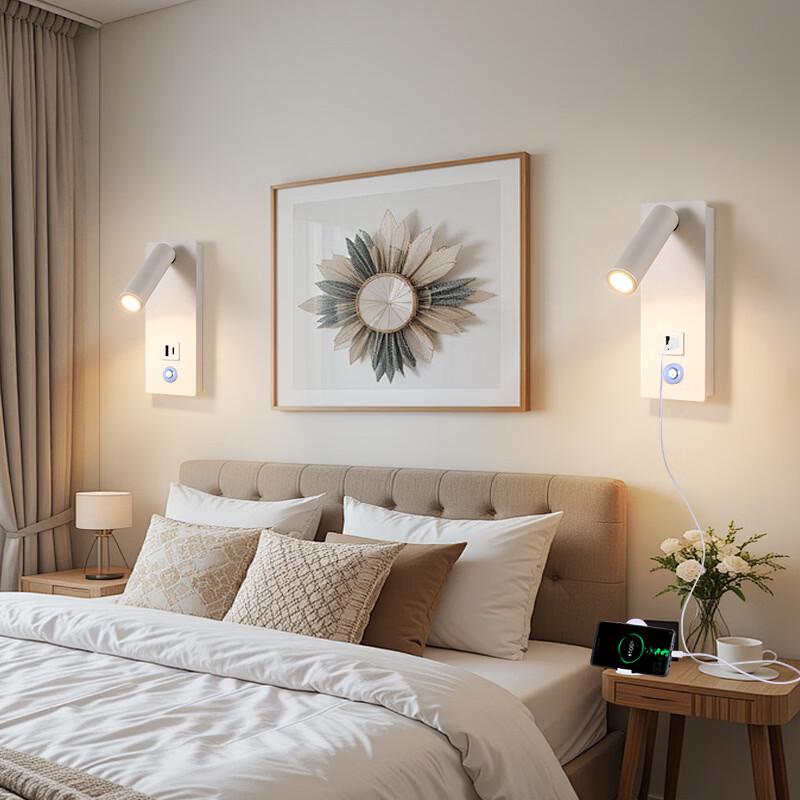 OEING Bedside LED Wall Lamp with Touch Sensor