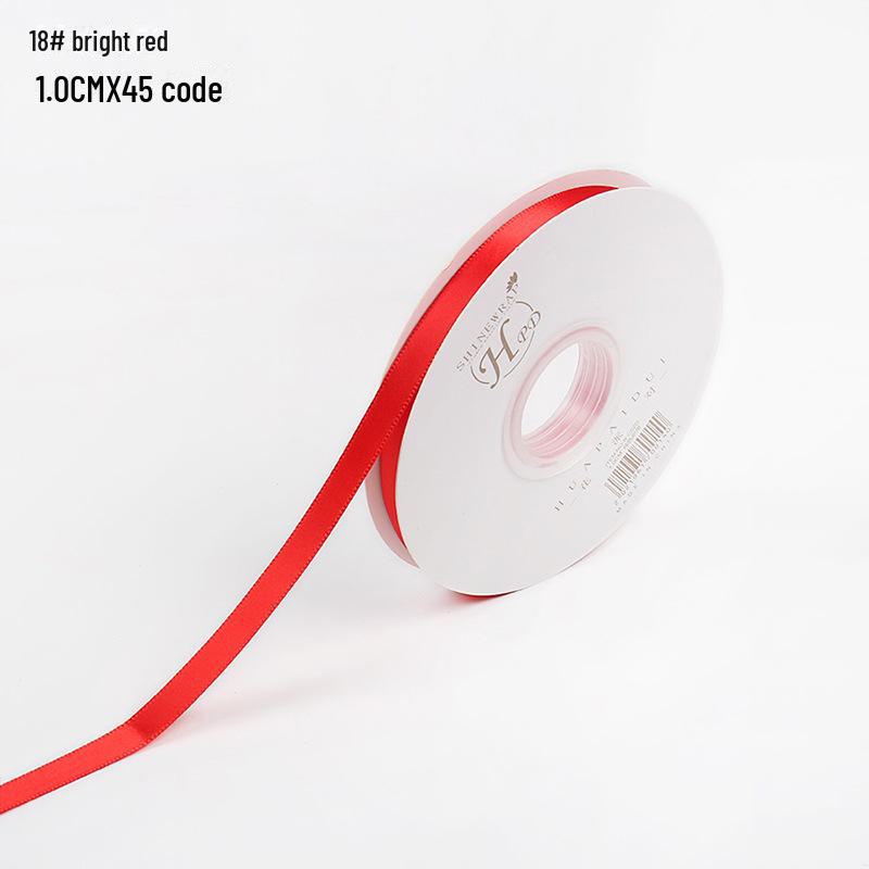 Bright Polyester Ribbon for Flower Packaging and DIY Gifts