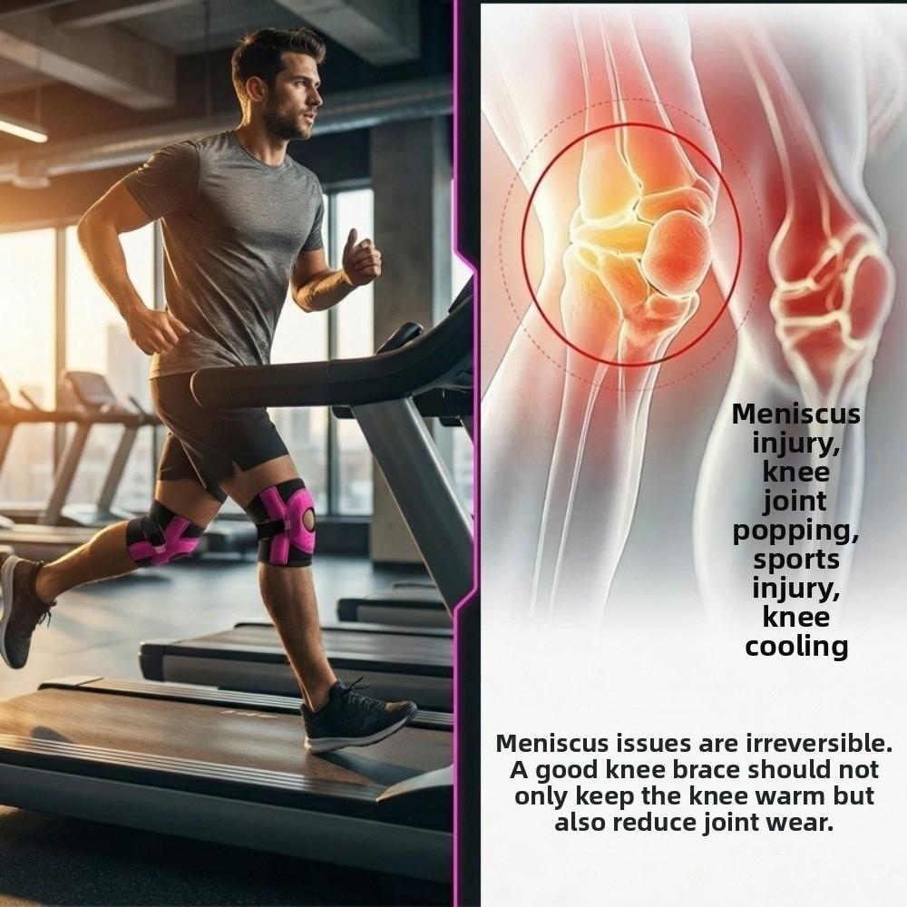 Breathable Patellar Tendon Support Elastic Knee Pad Fitness Gear Sports Knee Brace  Cycling