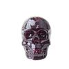 Crystal Resin Skull Decor With Natural Stones For Office And Home Tabletop Display