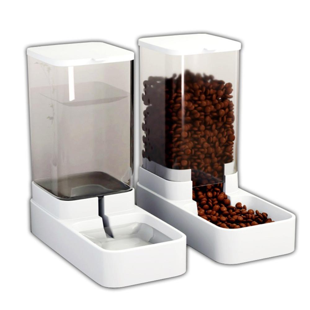 Large Capacity Automatic Pet Feeder Transparent Dog Automatic Feeders Automatic Dog Cat Feeding