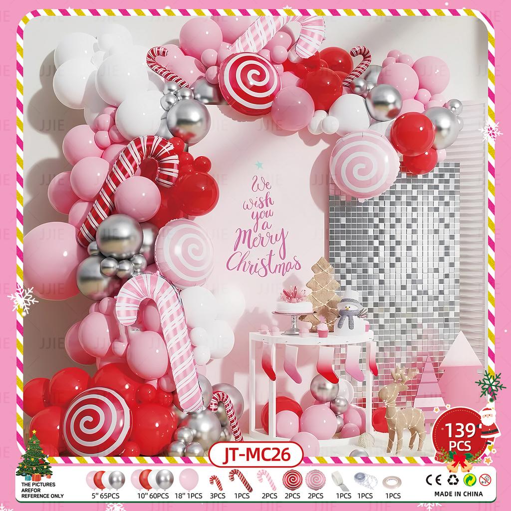 New Christmas New Year Balloon Set Family Mall Holiday Decoration Props Party Balloon
