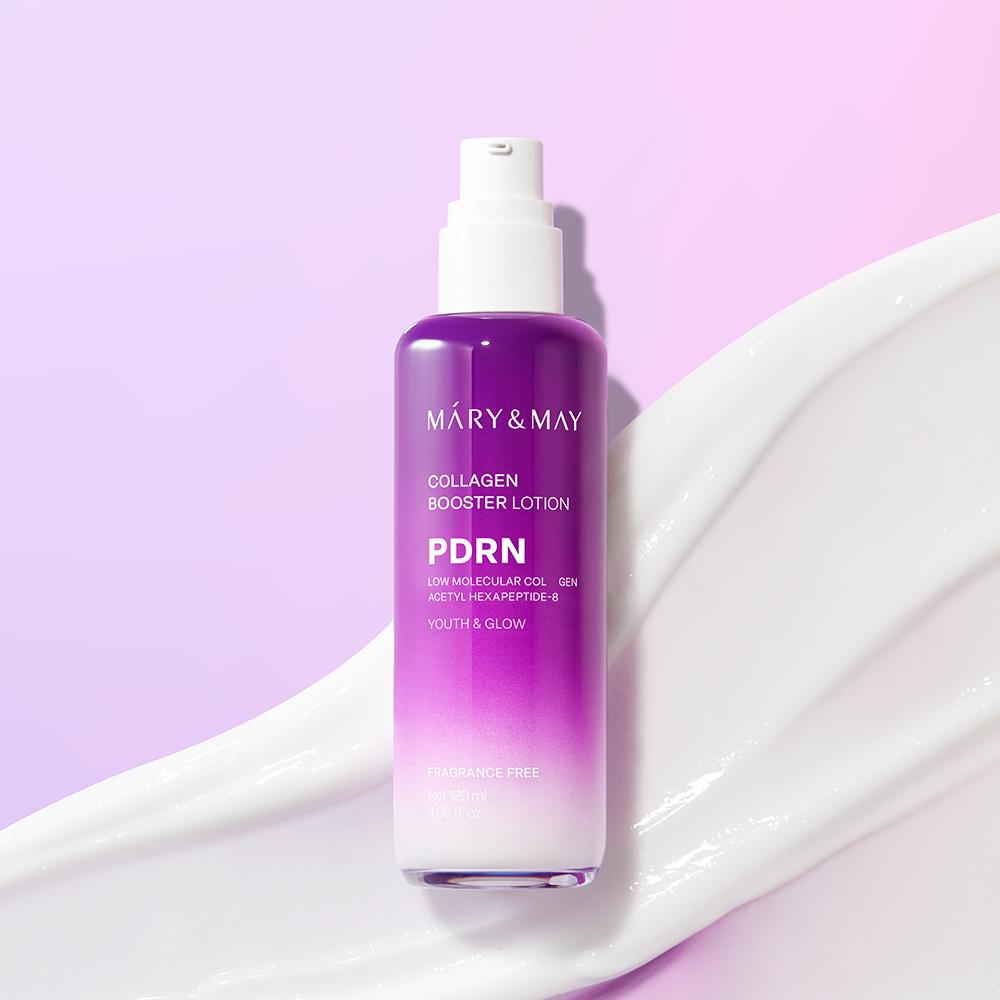 Mary&May PDRN Kollagen Booster Lotion 120ml - Straffende Boost Pflege, Koreanisch