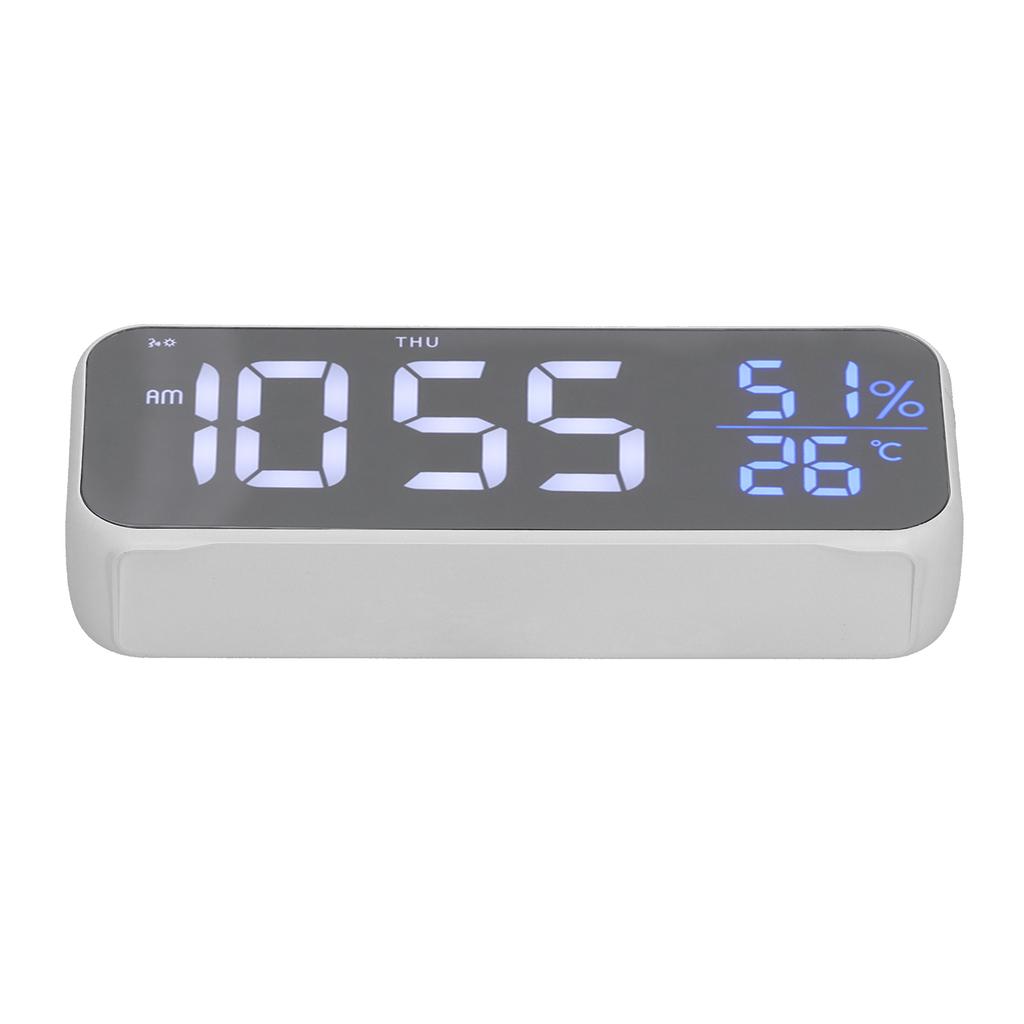 Digital Alarm Clock LED Digital Music Alarm Clock USB Charging Electronic Clock Temperature Display